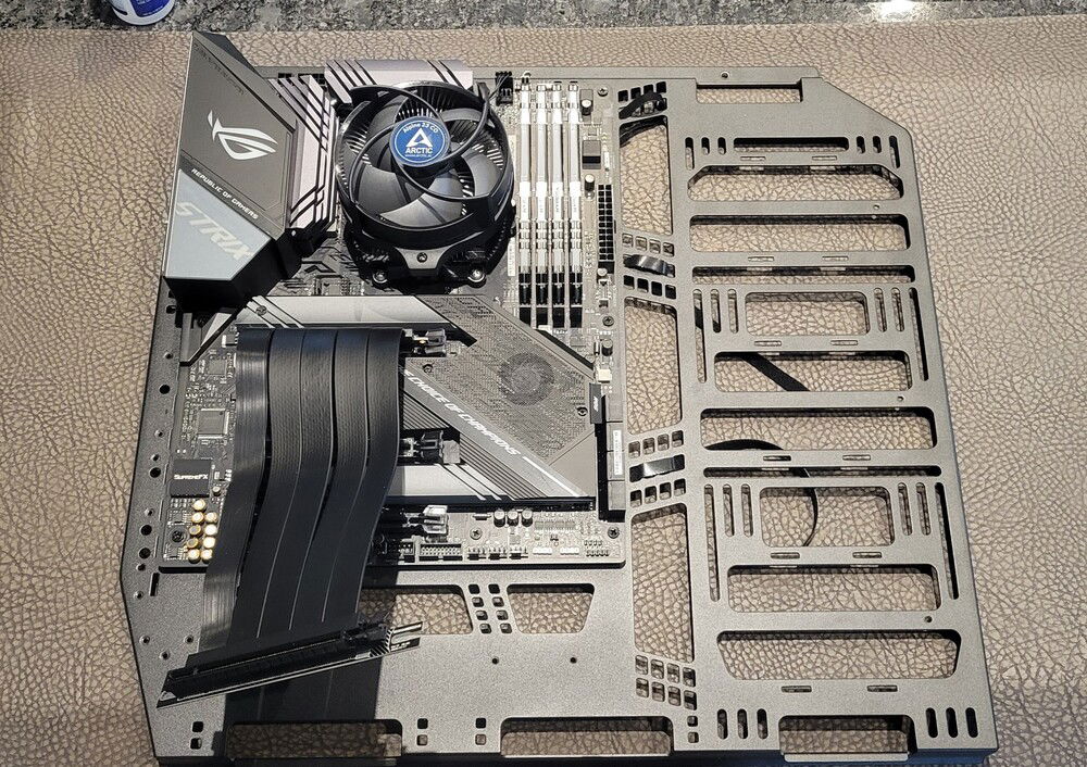 I used a $15 air cooler so I could make sure everything would POST.