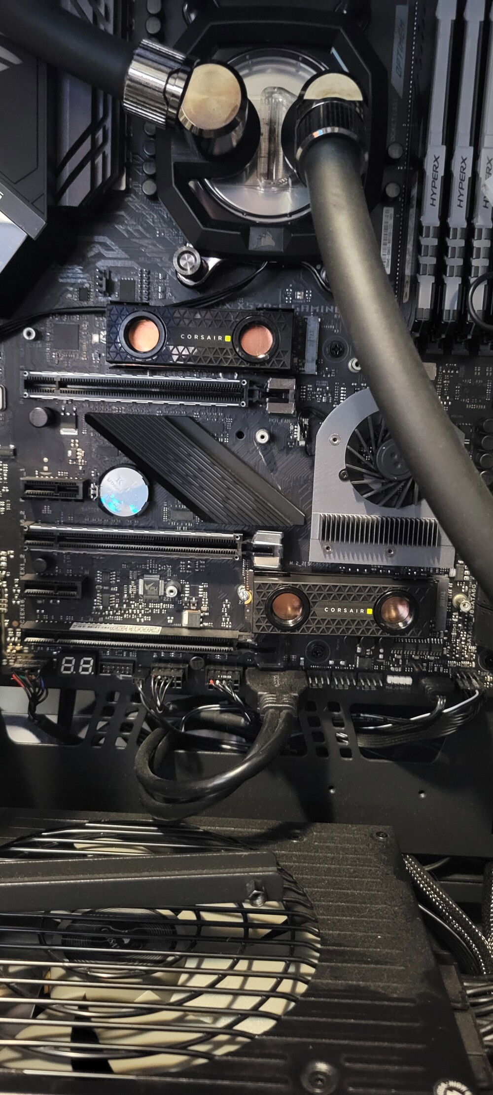 I added water blocks to both my M.2 drives. I know, I know.... but I was aiming for over the top.