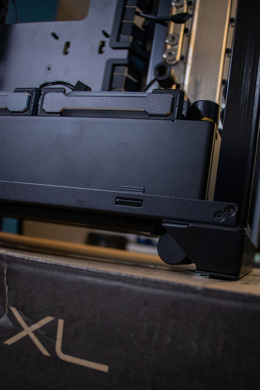 The drain port... or rather, the best picture I could get of it at the moment.