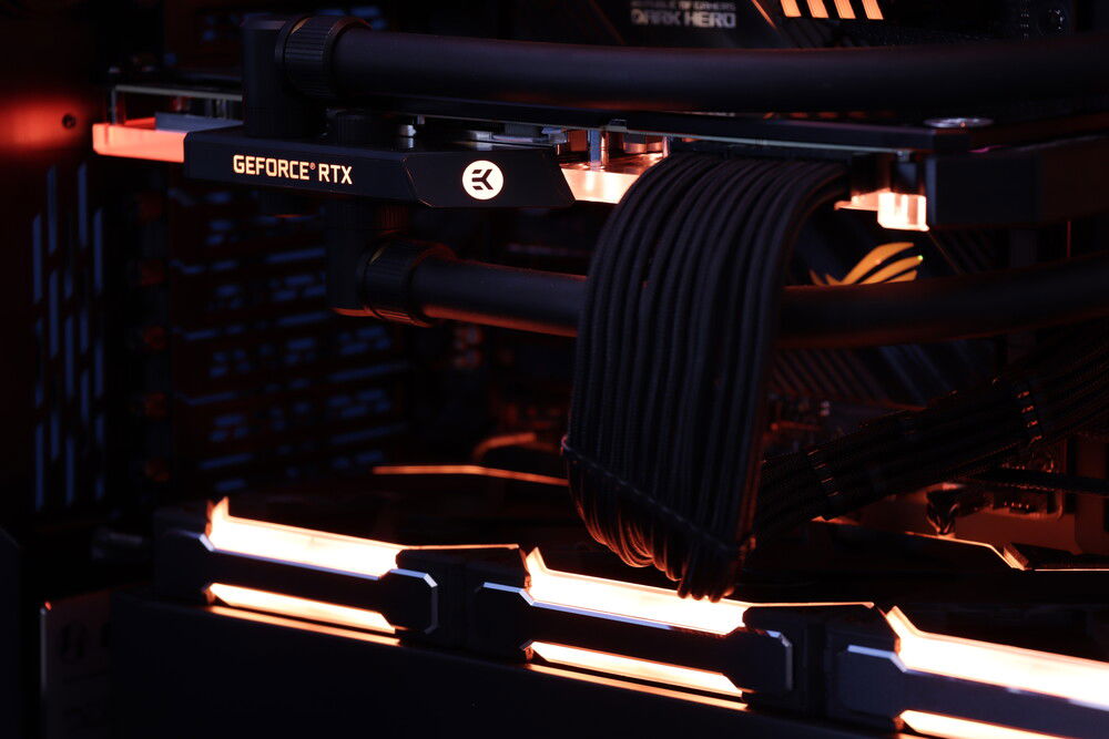 Yeah, I don't like those GPU cables either... and I need to install the GPU support bracket that came with the case...