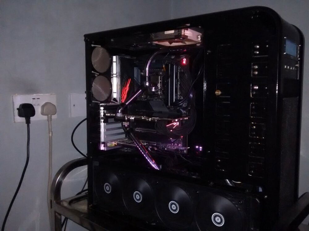 Big & Black Showing off the tubing