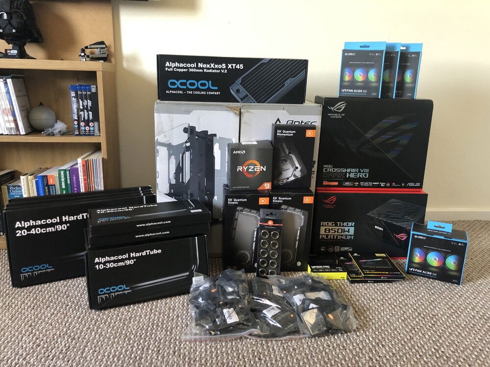 Waiting on graphic card & blocks.