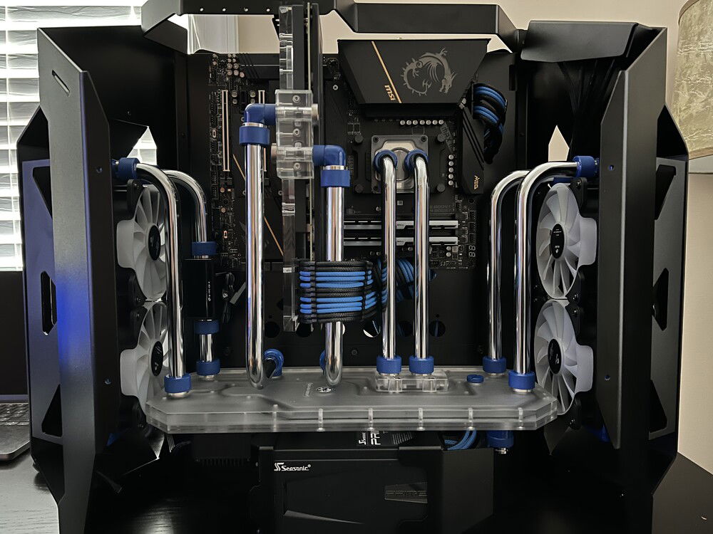 Rigid metal piping installed. Learning how to use the pipe cutter with precision took some practice. Had to order extra piping after I botched several pieces. I used pre-bent piping to avoid that mess.