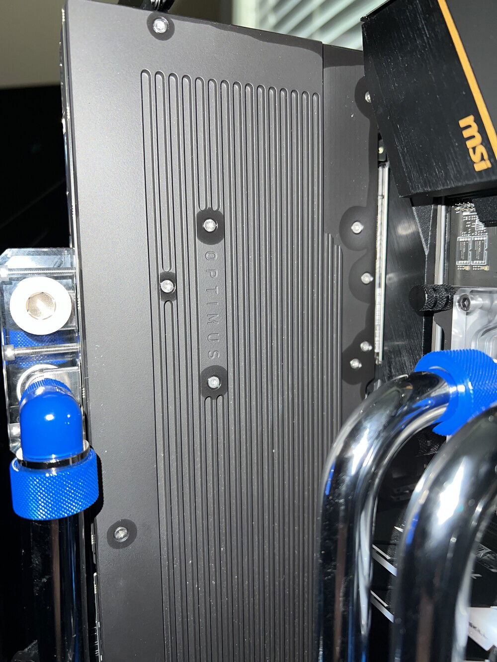 Closeup of backplate