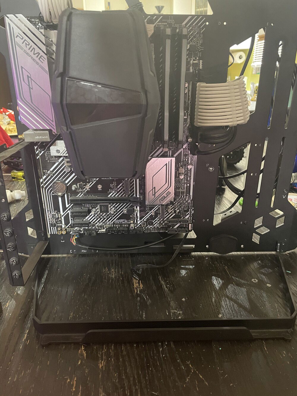 Just installed the motherboard and some cables
