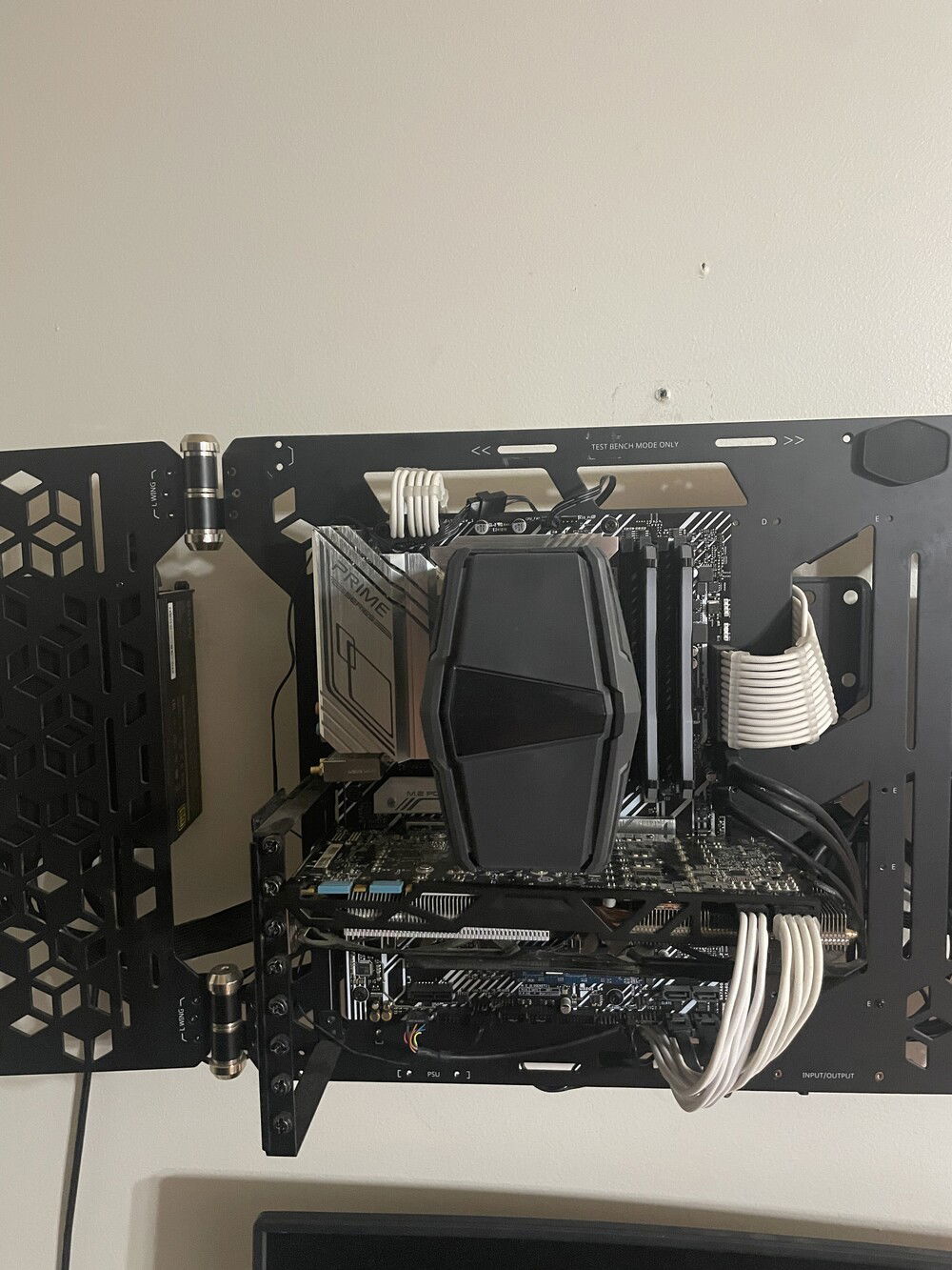 He wanted to mount it then changed his mind so created a bit more work but he’s happy it’s up and running