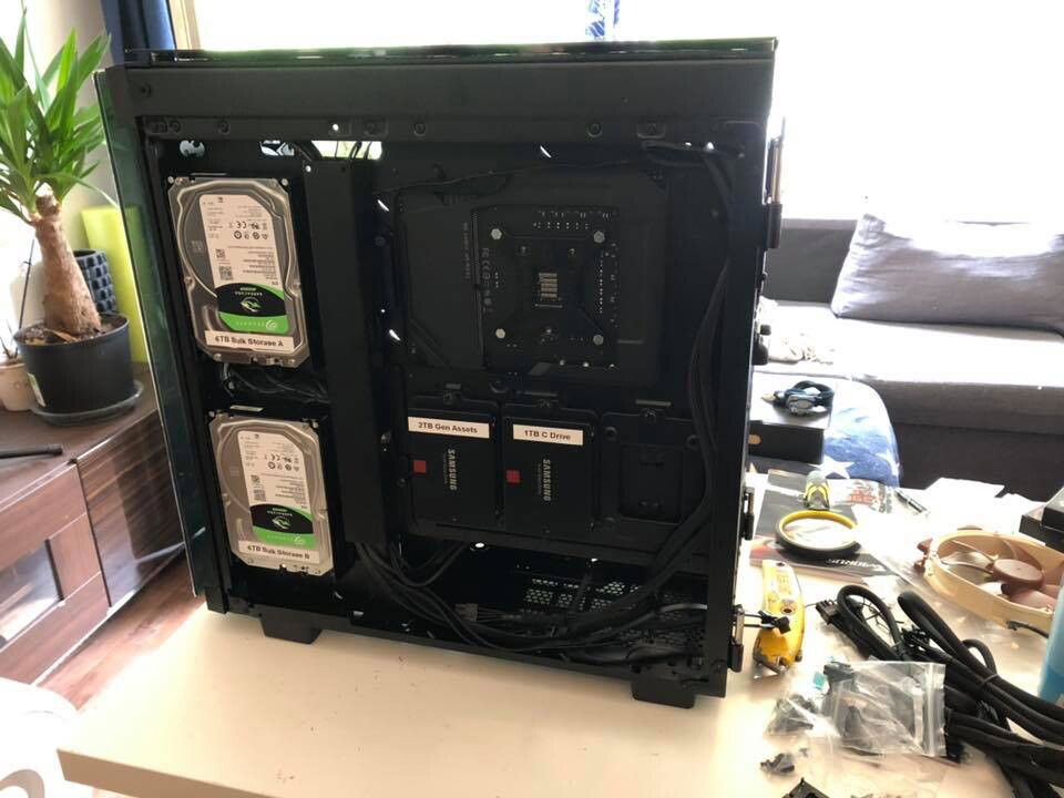 Back Side, cable management better here than anywhere else in my workspace