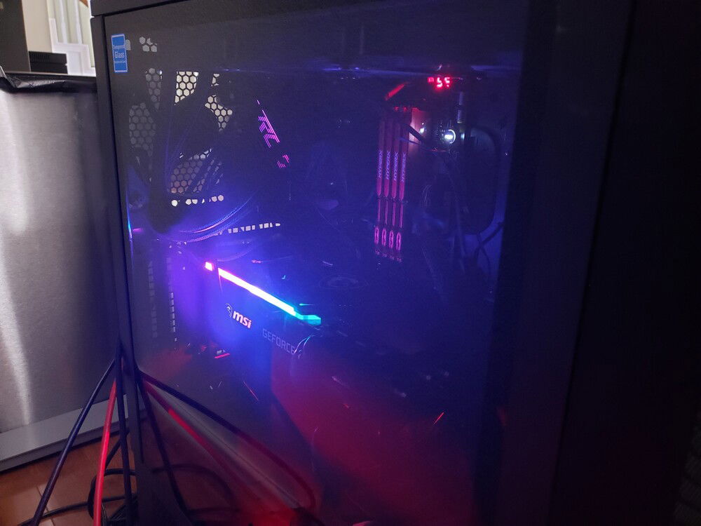 Some RGB lighting inside.