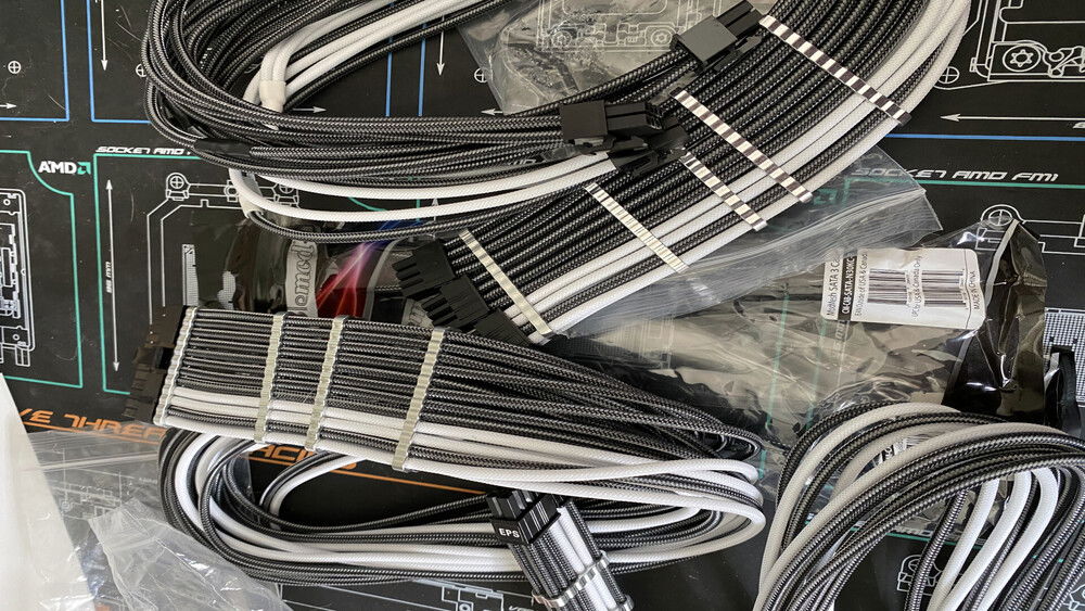 Cablemod cables! I like going with asymmetrical looks.