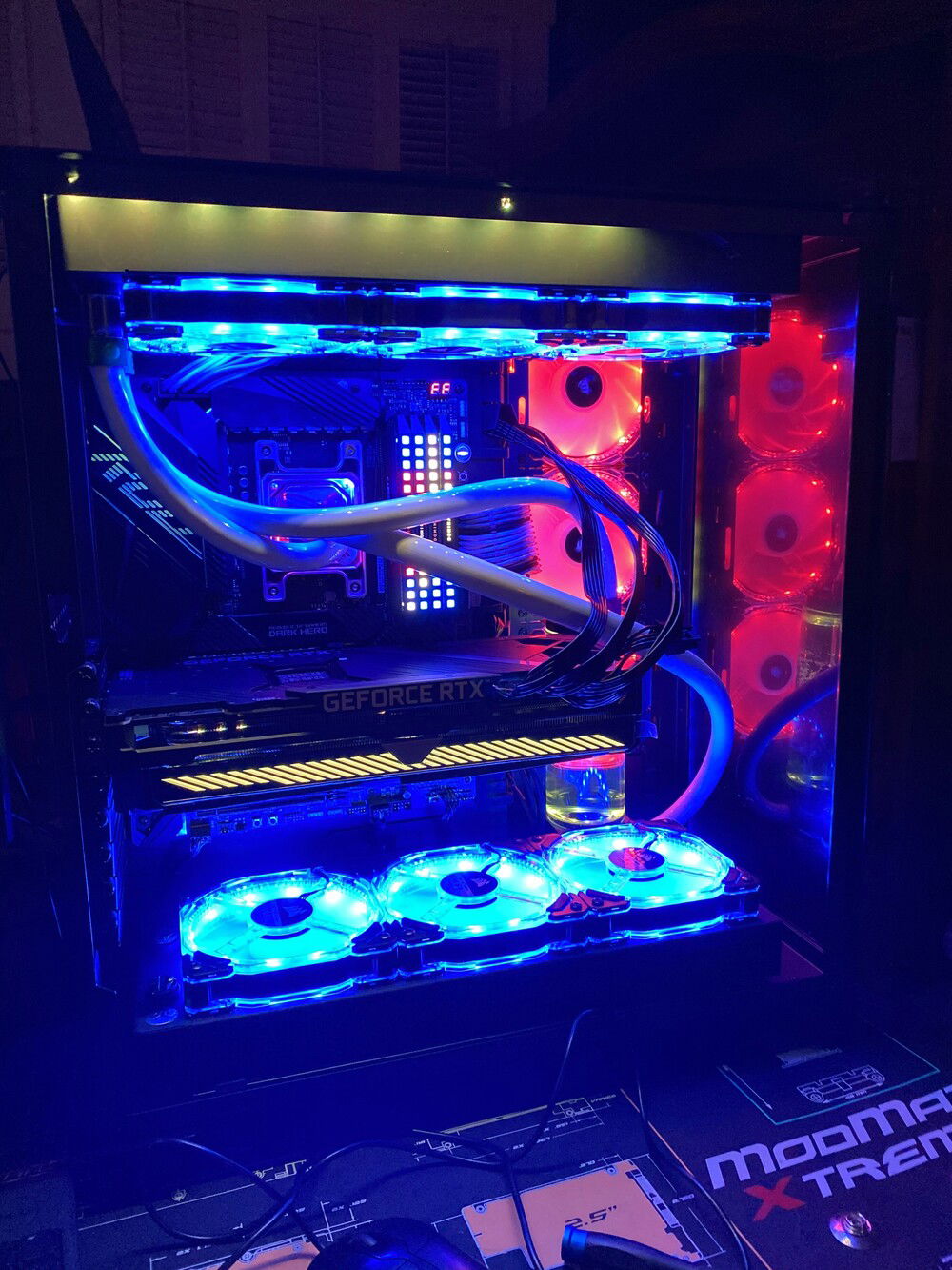 I will say this--I'm super happy I decided to liquid cool the GPU. The RTX 3090 gets very hot and loud! Now with the loop fully done, while audible, it is so much more quiet.