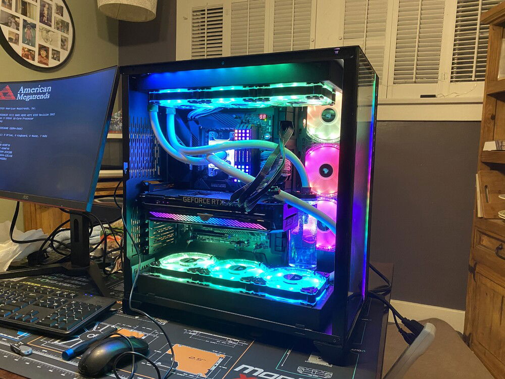 It looks pretty good. The pump/res is not affixed to anything and kind of just sandwiched in there. Had this been more permanent I would have bolted it down.