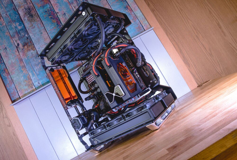 【在庫あ人気】Yuel beast atlas 2 オープンフレーム　本格水冷　ケース PCケース(自作PC用)