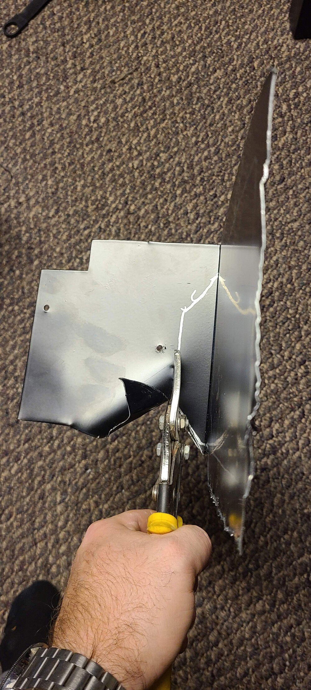 Cutting out the Motherboard Mount