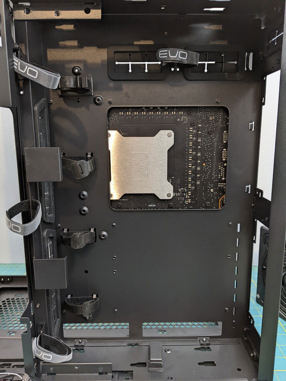 Luckily, this bracket is easily removable. In the end, I kept the left bracket and strapped some velcro straps to that. I would have like to have seen more tie down points on the floors of the case and around the grommets.