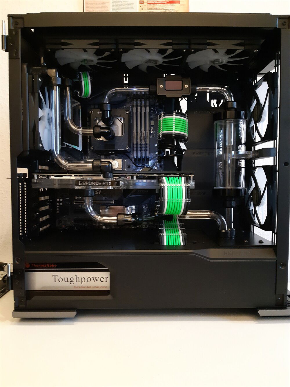 Here it is! Ready for the leakage test! :))