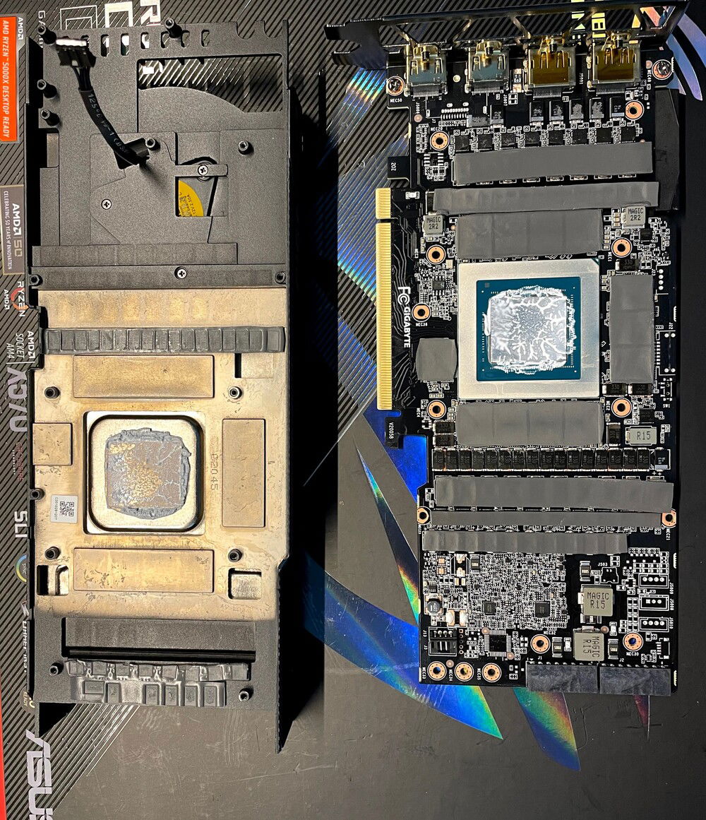 3090 Original heatsink and thermal pads