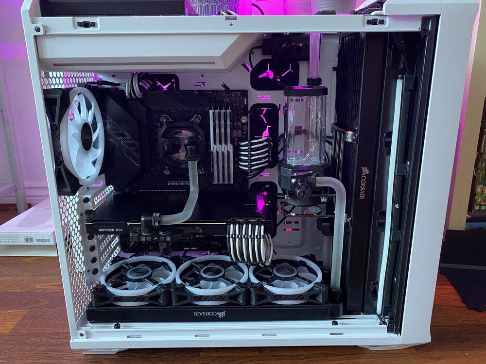After the first day of getting all of the components in and getting all but 2 of the 2 in due to running of out of tubing.