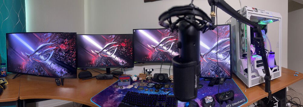 Panoramic of my desk