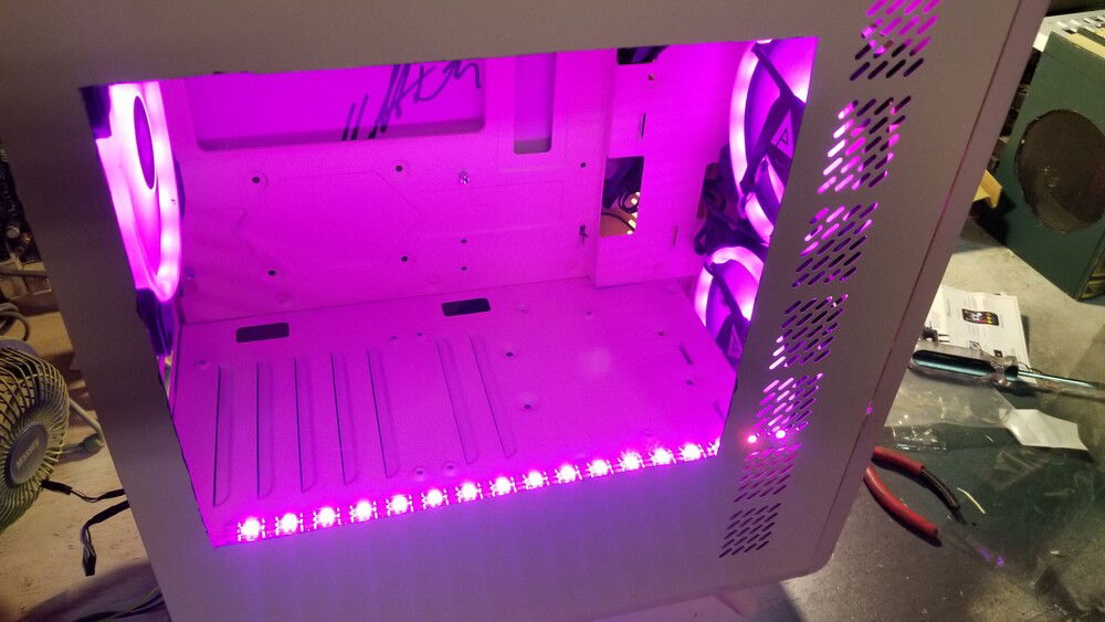 Fans came with an LED strip too