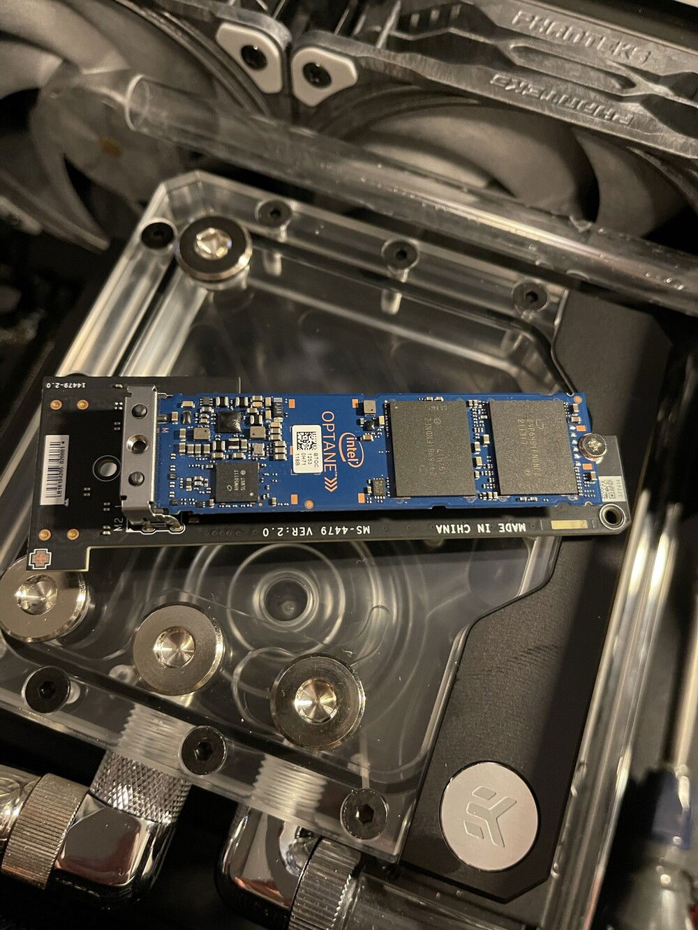 Optane M.2 SSD as boot drive.