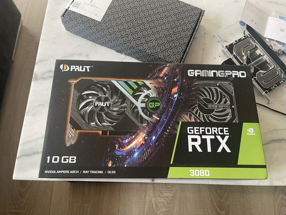 I wanted to get the ASUS EKWB RTX 3090, but as you know, when it comes to GPU's, you have to take what you can get. So I bought a reference 3080 and a water block for it, but I still need a single slot cover for the I/O.