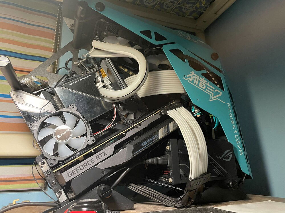 Build progress: Accessory fans. 1 in 92mm and 1 in 60mm.