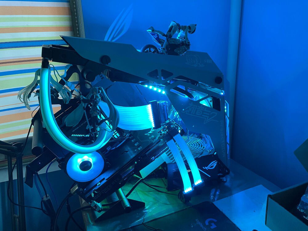 Machine on (back view)