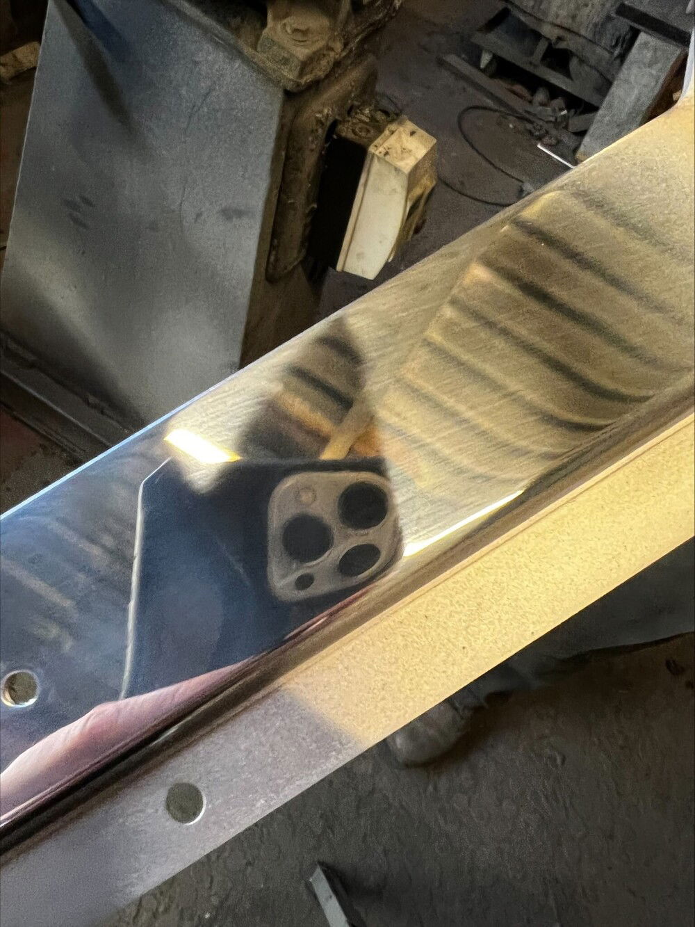 testing sanding grades, proper quality alu here and not much pitting