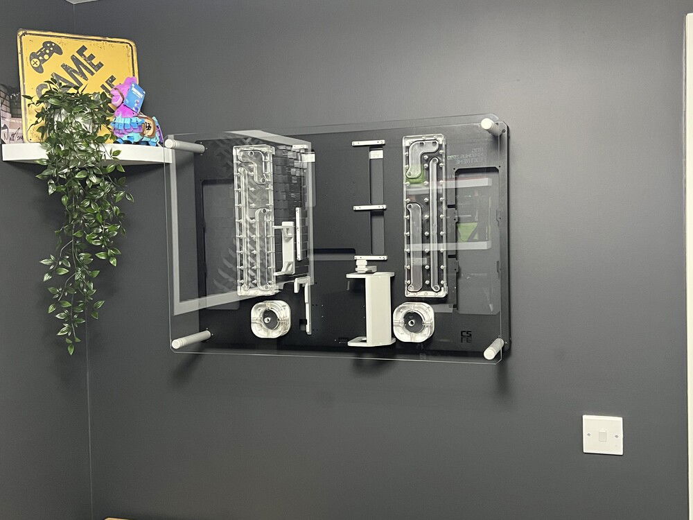 Pump heads installed