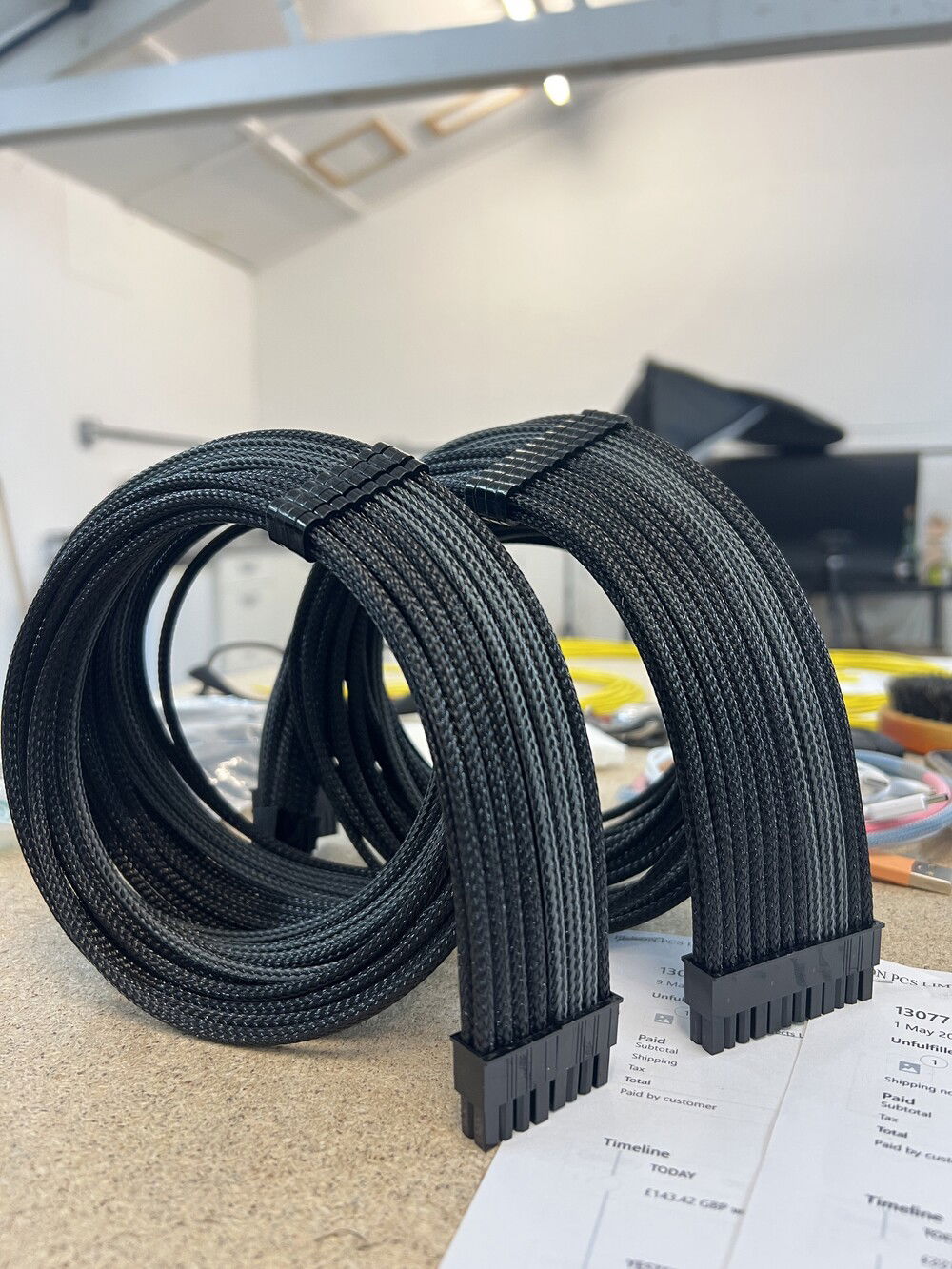 Beautiful pexon custom cables for my build. Pictures courtesy of Pexon