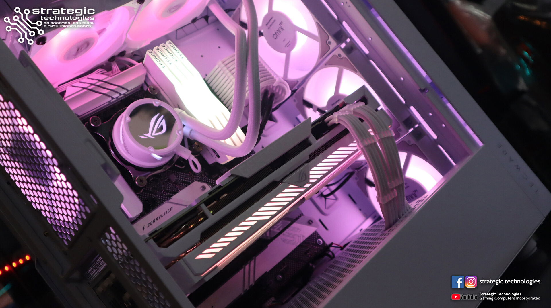 White Gaming PC Tecware S OMNI x ASUS ROG » builds.gg