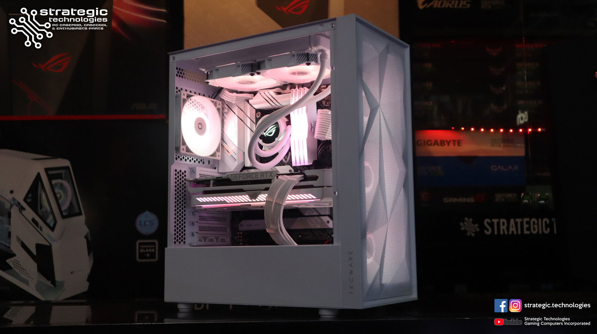 White Gaming PC - Tecware Forge S OMNI x ASUS ROG » builds.gg