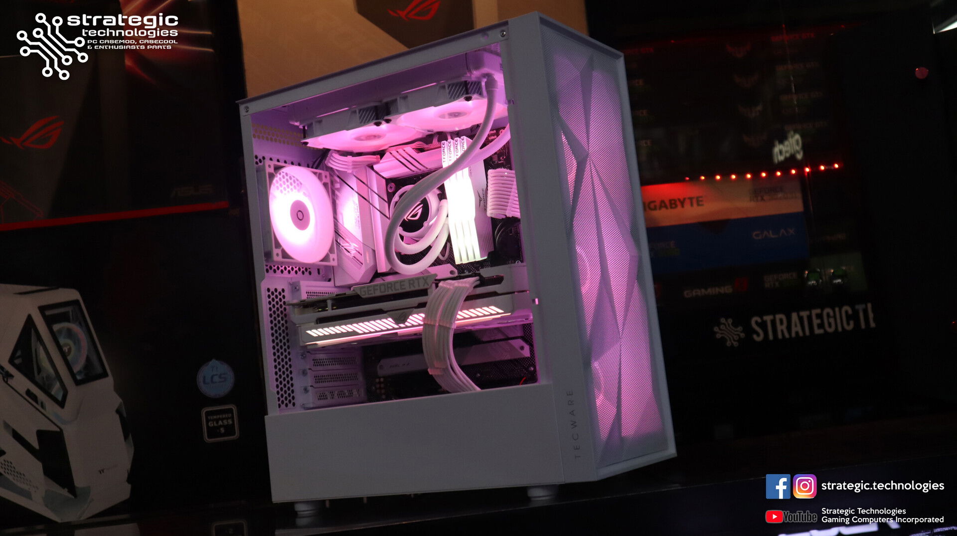 White Gaming PC - Tecware Forge S OMNI x ASUS ROG » builds.gg