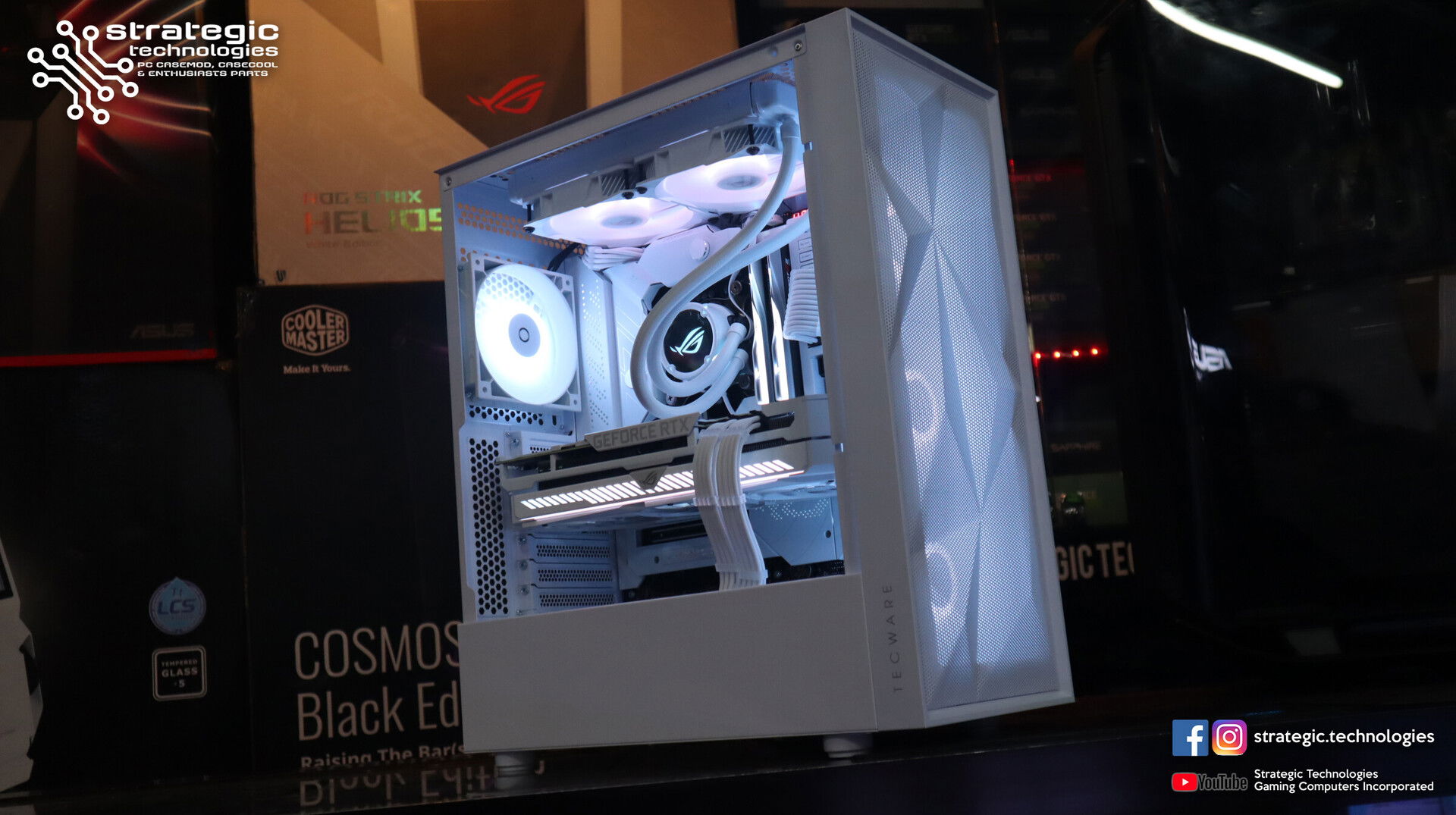 We built a White Gaming PC using Tecware Forge S OMNI and White ROG ...