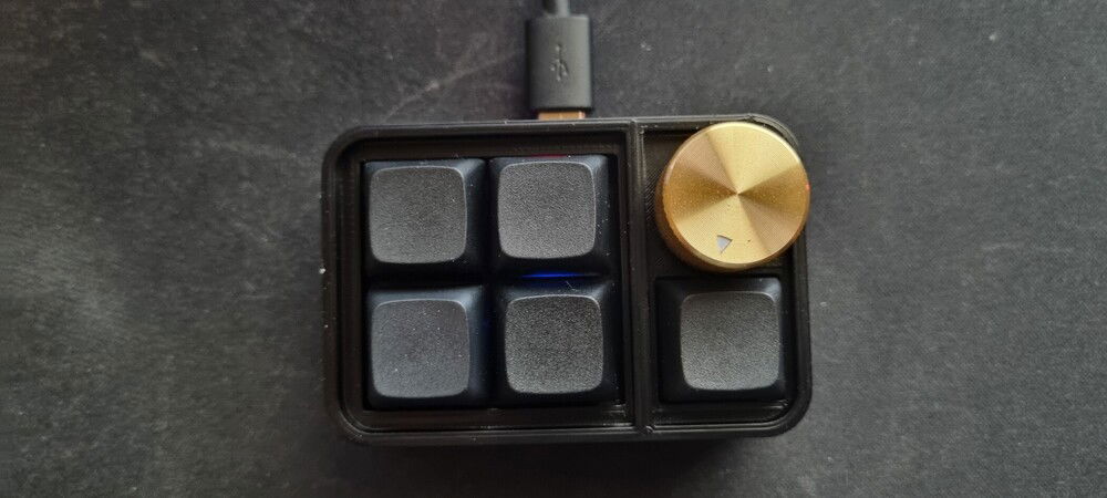 The Rotary Encoder Knob has the perfect size, im not sure if id rather have a black one though.