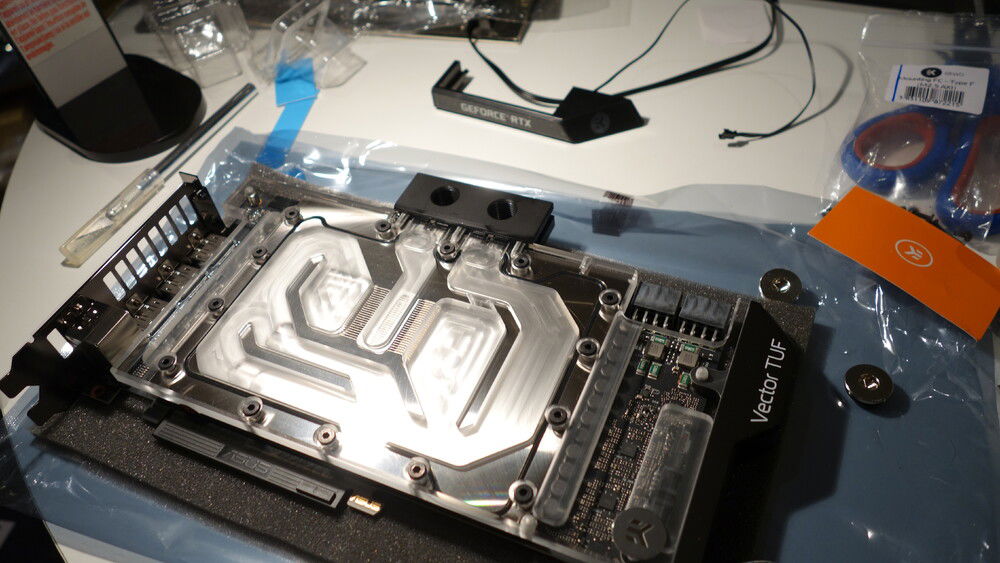 front GPU block mounted