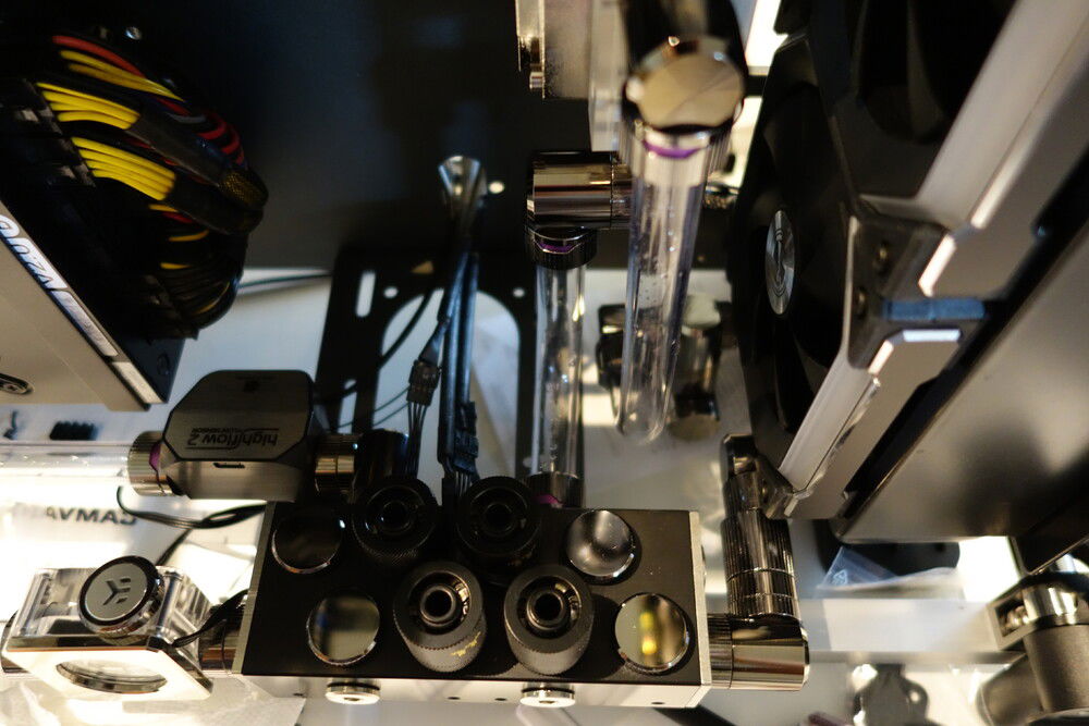 second piece leading to pump inlet