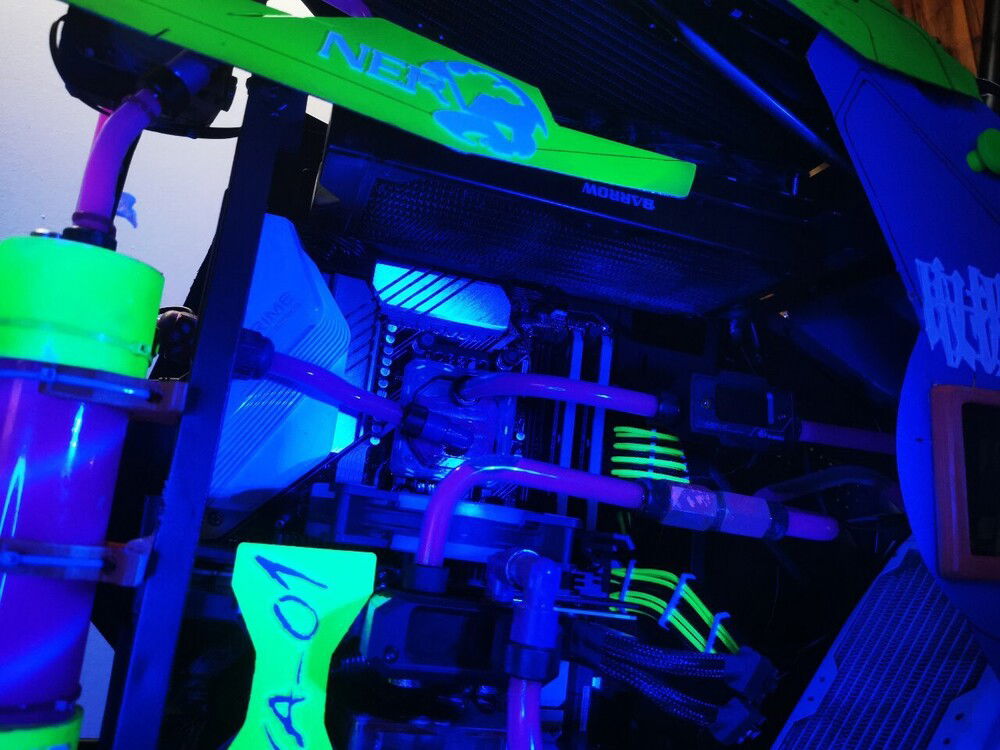 Internal with led off and UV paint