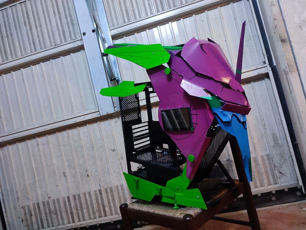 fist hand of purple paint