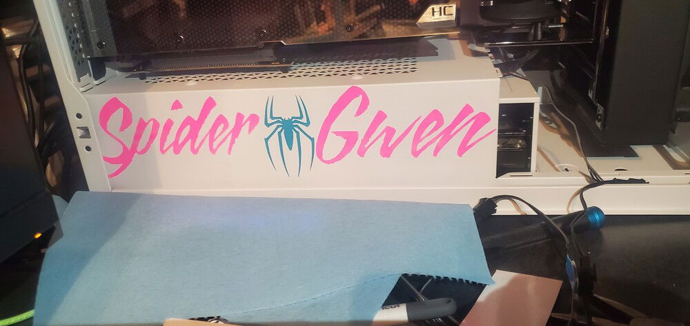 Psu shroud. Used the cricut maker 3 to custom make vinyl stickers