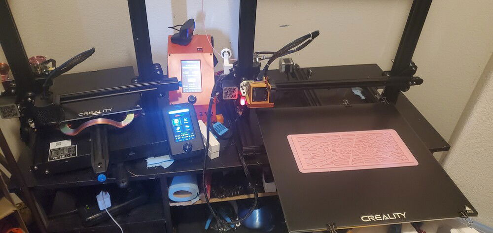 3d printed a spider web fan grille