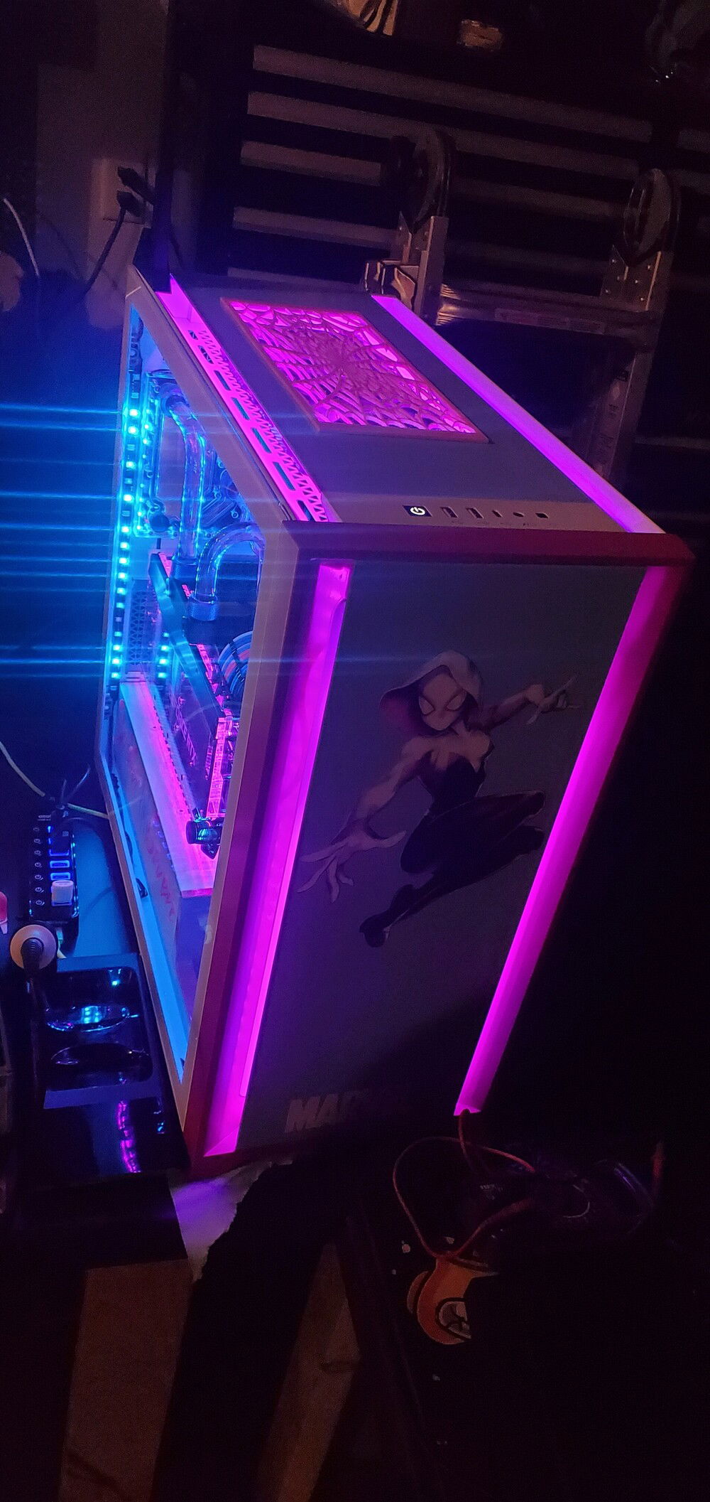 Led lights are wired in