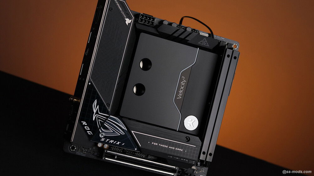 Asus z690i Gaming, Intel 12700k, Patriot DDR5, EKWB Velocity2 CPU block