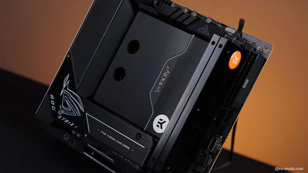 Asus z690i Gaming, Intel 12700k, Patriot DDR5, EKWB Velocity2 CPU block