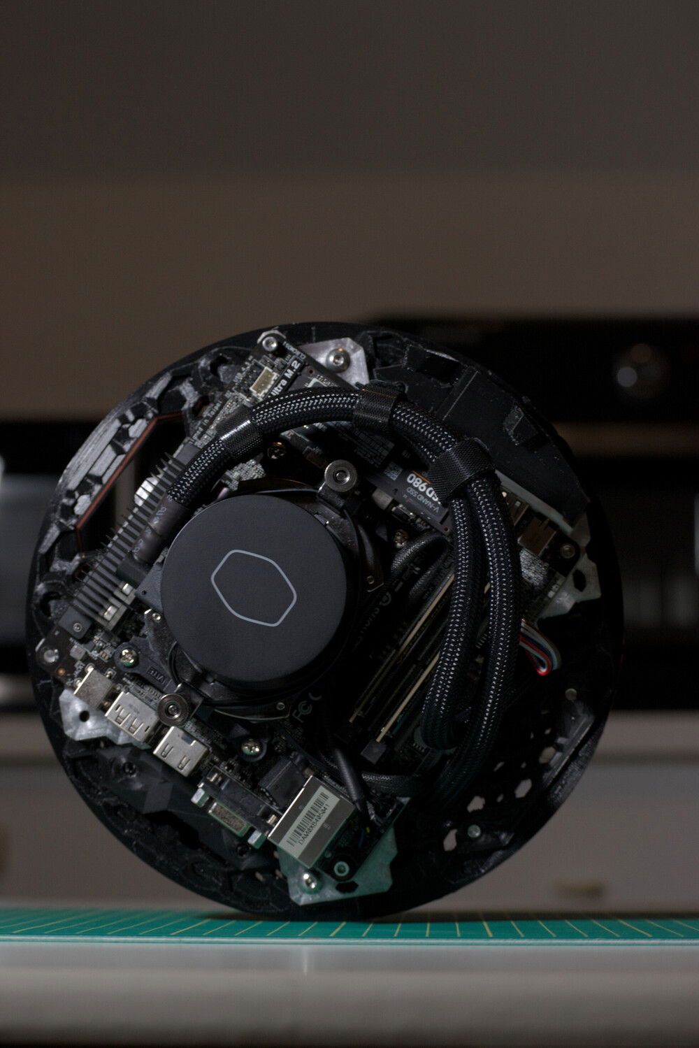 Piñasphere interior view partially disassembled