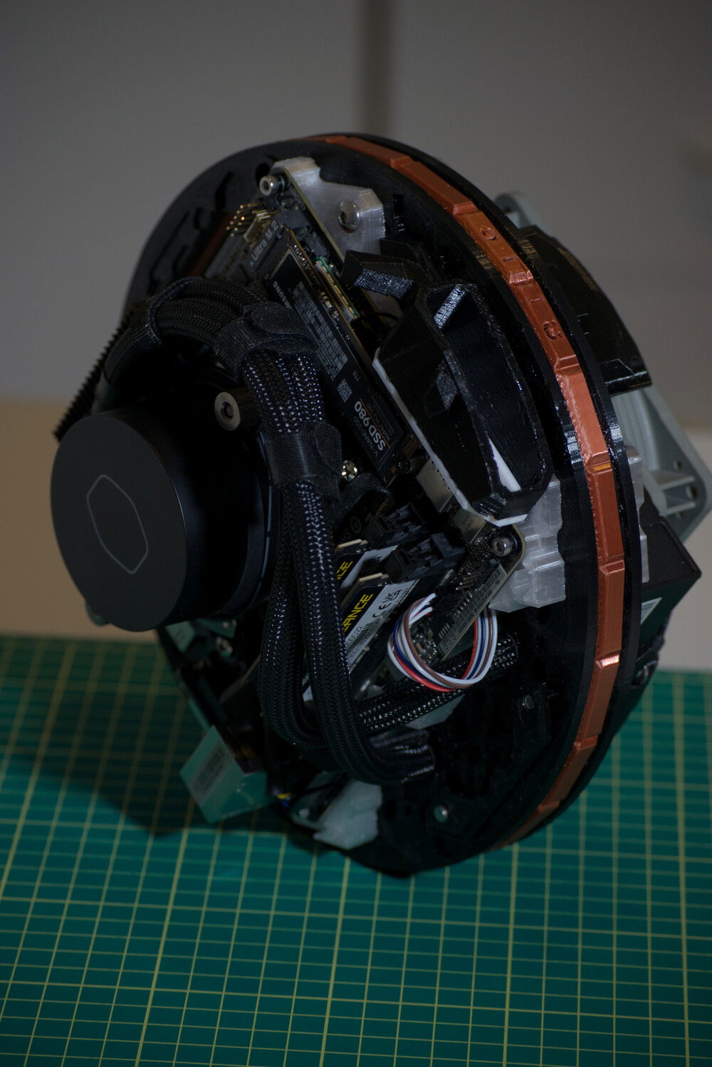 Piñasphere interior view partially disassembled