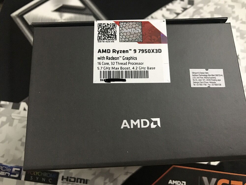 The CPUID to prove that yes, this is a 7950X3D