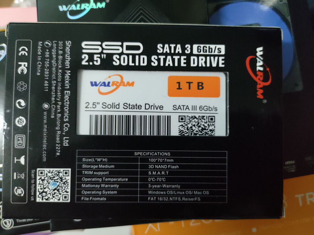 One of the SSDs.