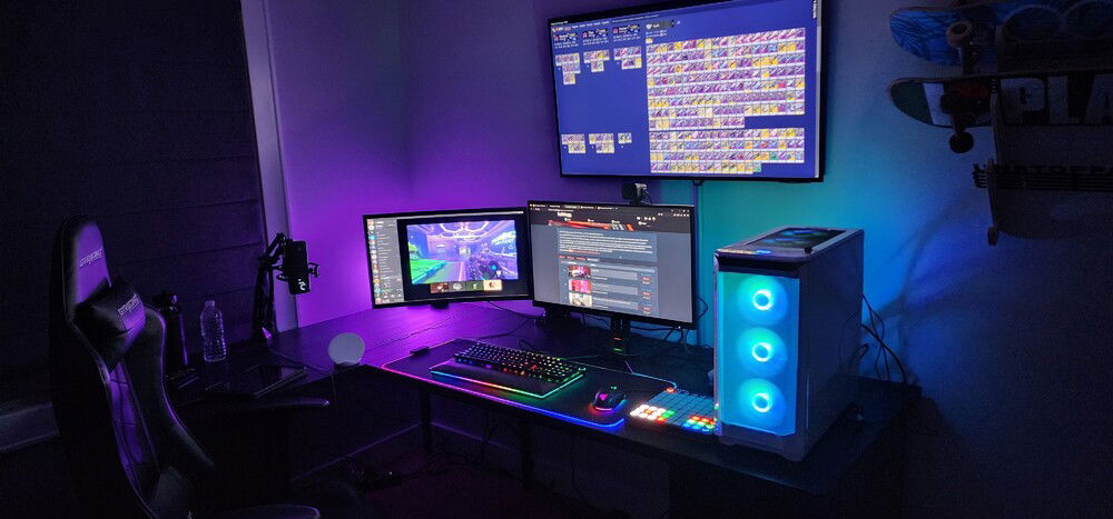 January 12, 2023. Got a 4080, 1440p 240hz, and the razer strider chroma in December. Was hoping to use my old main monitor as a 3rd monitor but I don't know where the stand for it is so im not using it currently.