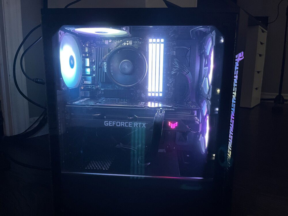 Side view. Saving the peel for my nephew.